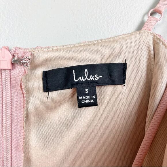 Lulu’s Unlimited Love Dusty Pink Lace Trumpet Midi Dress - Picture 3 of 10